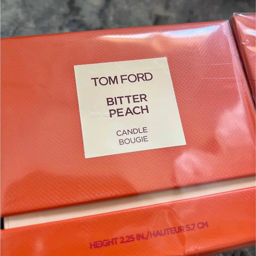 Tom Ford Bitter Peach Scented Candle in Vibrant Orange